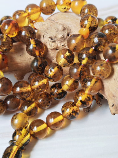 Green Sea Amber Tasbih – 99+3 Beads | 9mm | Long Rosary