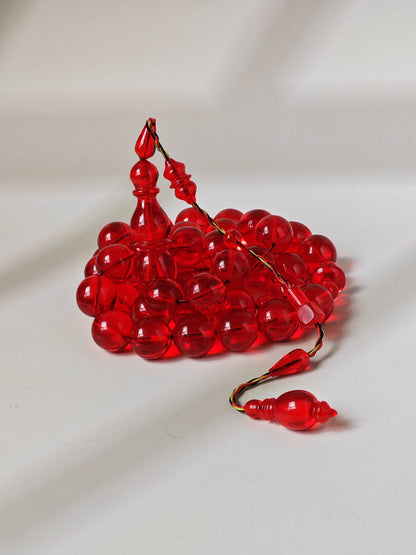 American Bakelite Misbah – 41 Beads | Rare Jumbo Size | Originally Dice