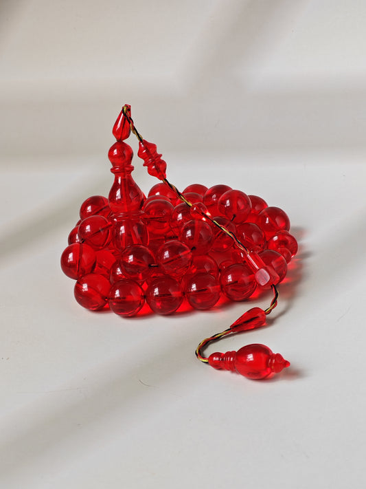 American Bakelite Misbah – 41 Beads | Rare Jumbo Size | Originally Dice