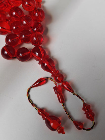 American Bakelite Misbah – 41 Beads | Rare Jumbo Size | Originally Dice