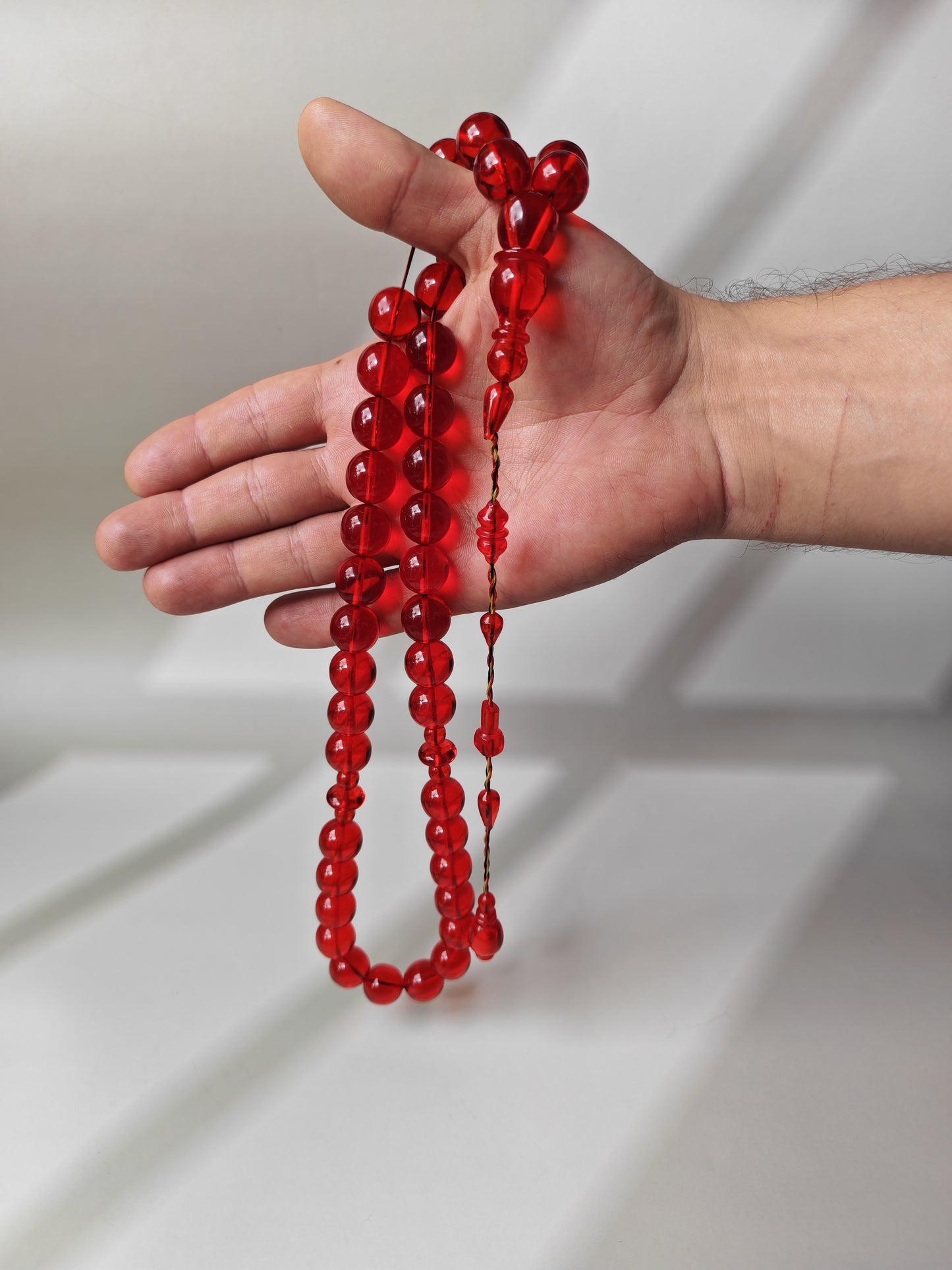 American Bakelite Misbah – 41 Beads | Rare Jumbo Size | Originally Dice