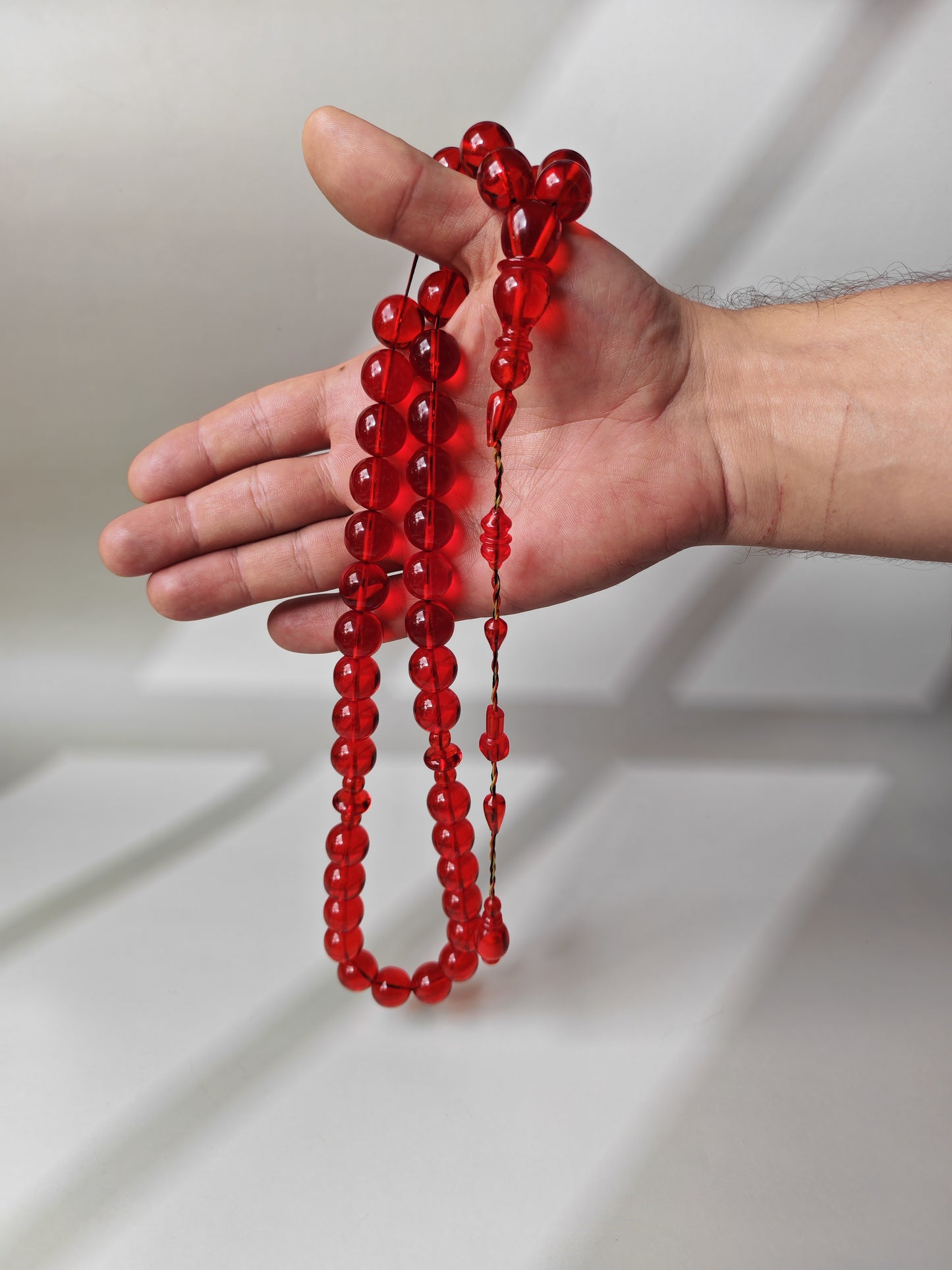 American Bakelite Misbah – 41 Beads | Rare Jumbo Size | Originally Dice