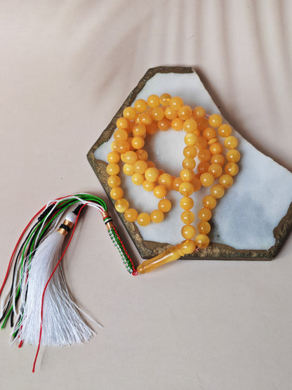 Natural Butterscotch Baltic Amber Tasbih – 85 Beads