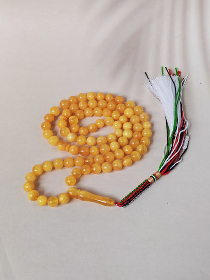 Natural Butterscotch Baltic Amber Tasbih – 85 Beads