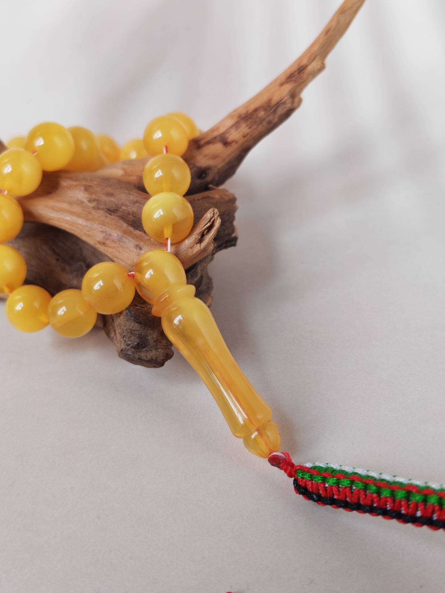 Natural Butterscotch Baltic Amber Tasbih – 85 Beads