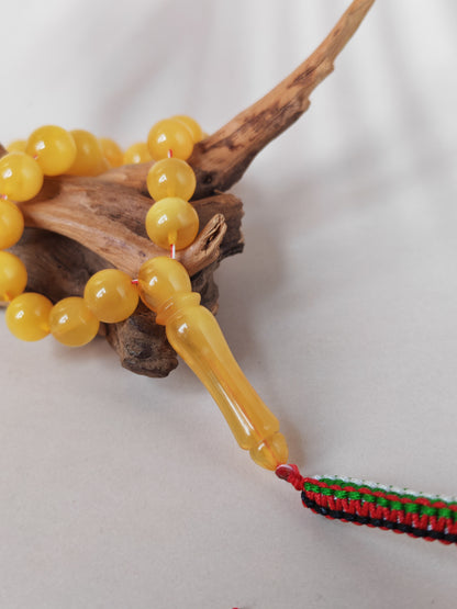 Natural Butterscotch Baltic Amber Tasbih – 85 Beads