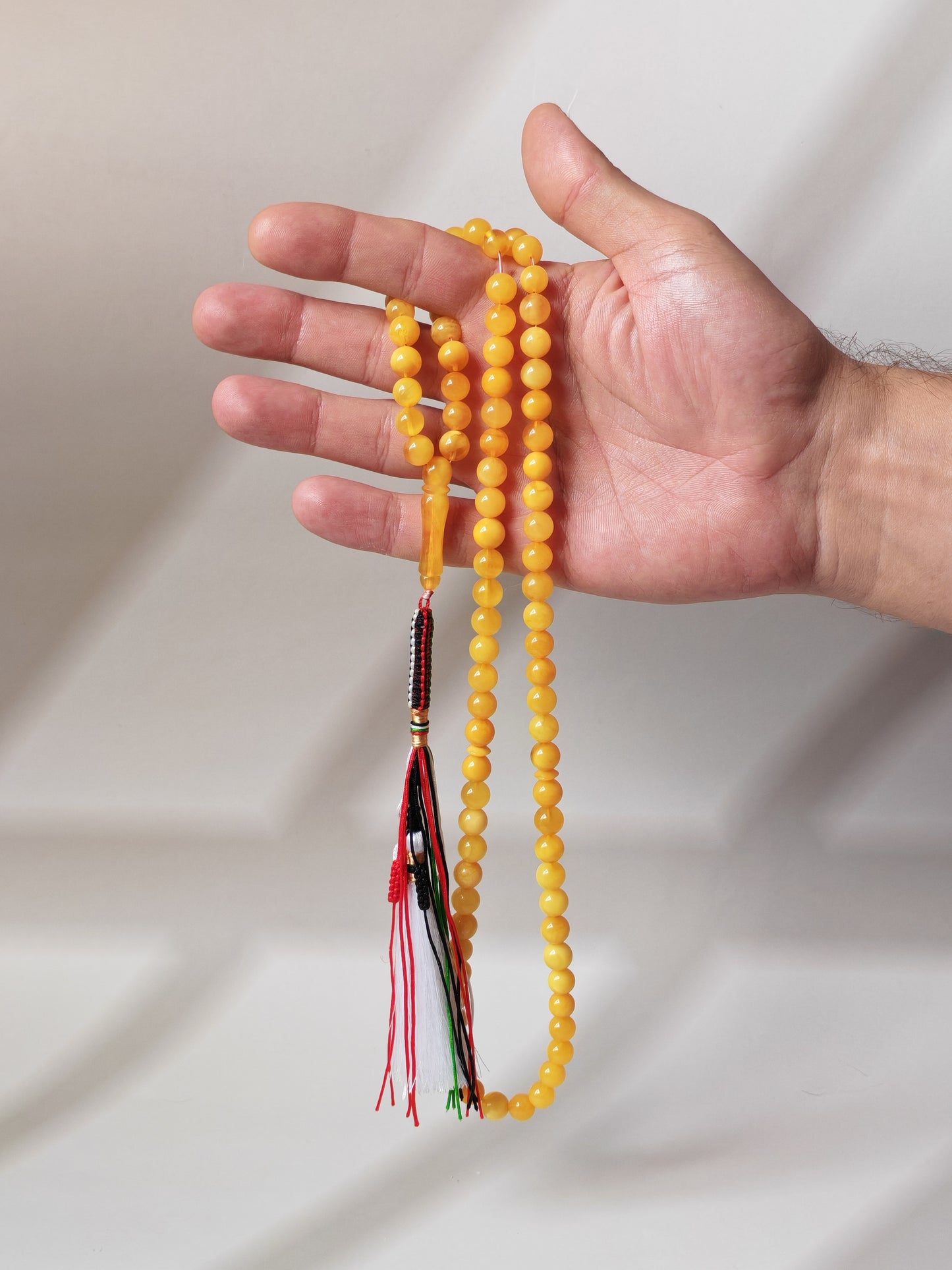 Natural Butterscotch Baltic Amber Tasbih – 85 Beads