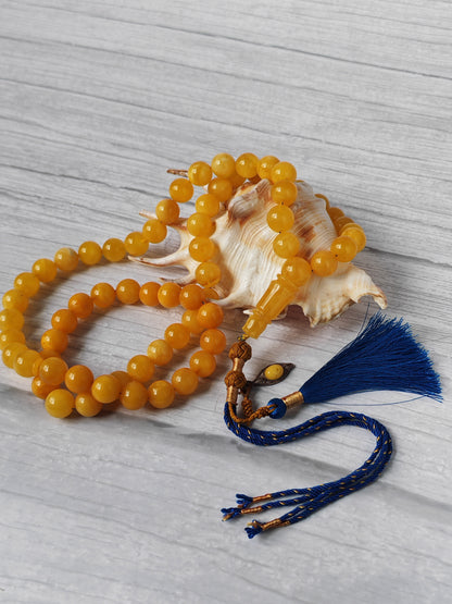 Natural Gradient Baltic Amber Tasbih – 66 Beads | 11mm | Double String