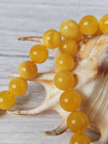 Natural Gradient Baltic Amber Tasbih – 66 Beads | 11mm | Double String