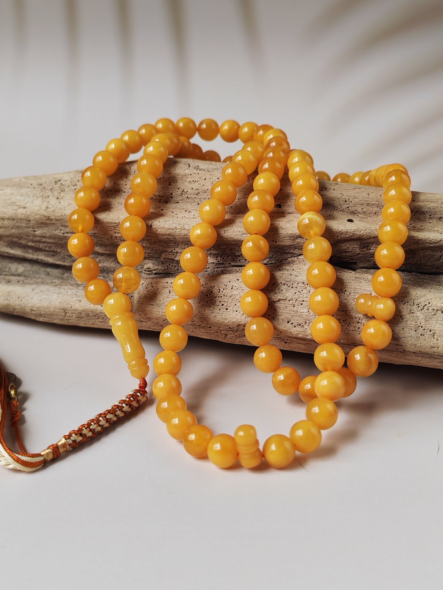 Natural Butterscotch Baltic Amber Tasbih | 99 Beads | 8mm