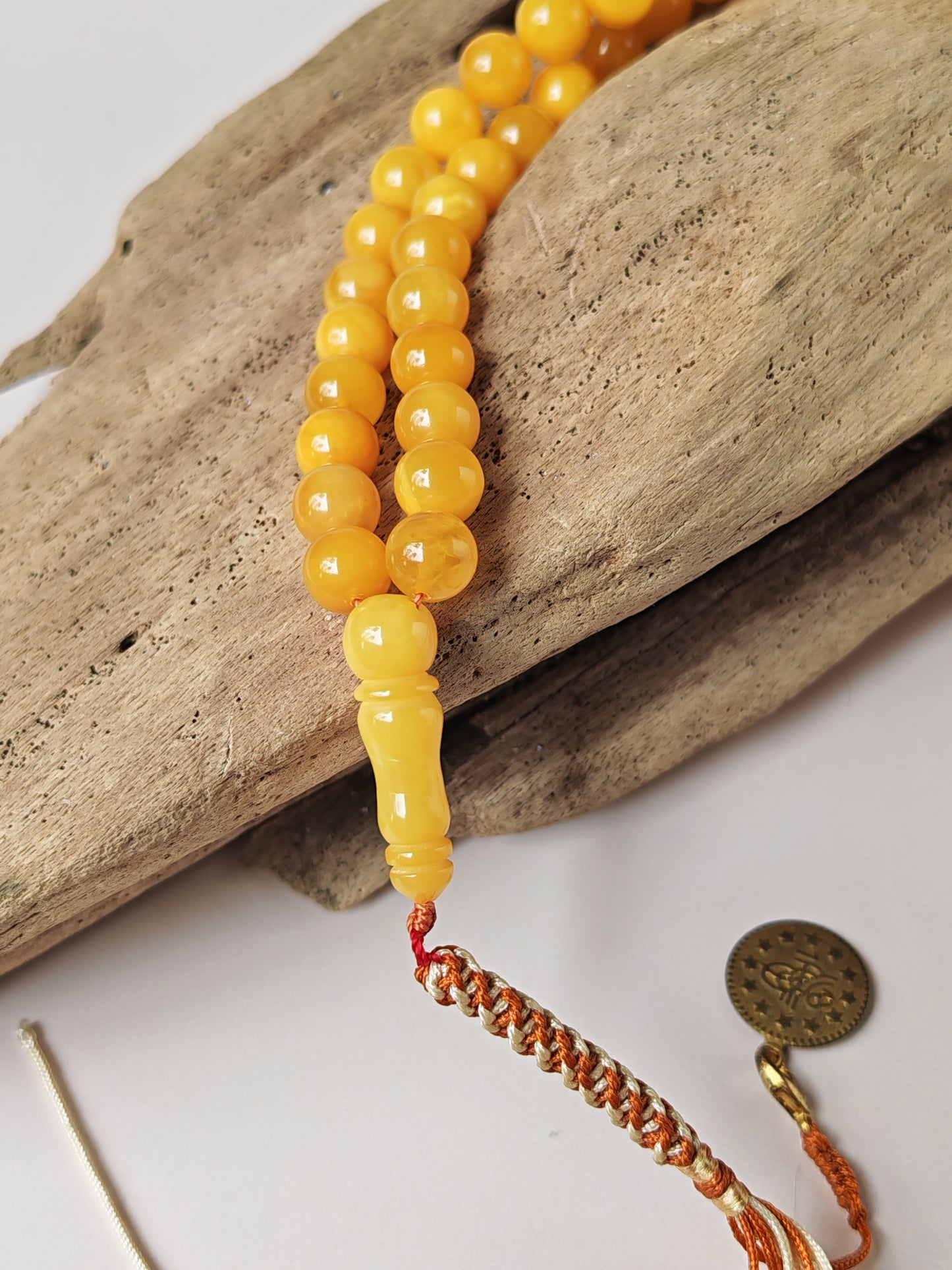 Natural Butterscotch Baltic Amber Tasbih | 99 Beads | 8mm