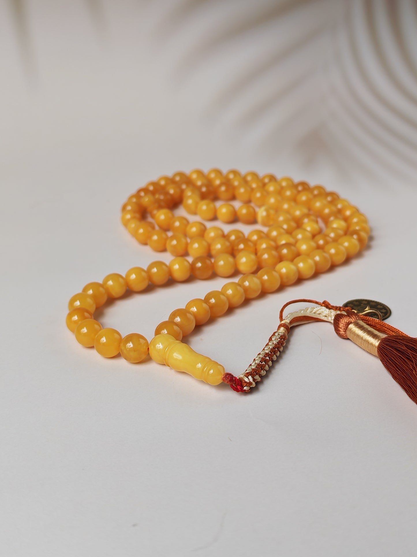 Natural Butterscotch Baltic Amber Tasbih | 99 Beads | 8mm