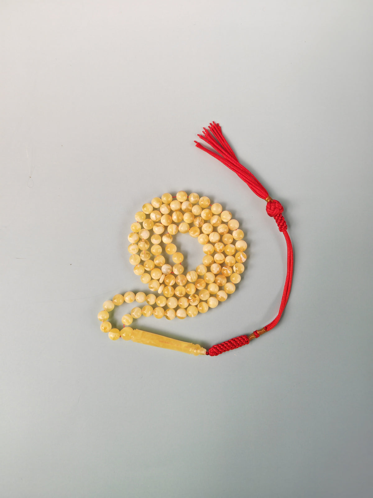 Tiger Baltic Amber Misbah | 99 Micro Round Beads | 6mm | Super Long Imami | 14.5g