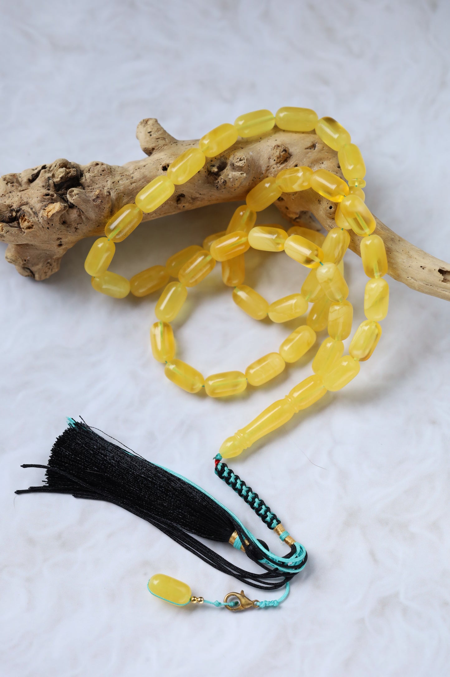 Honey Half-Half Amber Rosary – 45 Beads | Lightweight Daily Piece