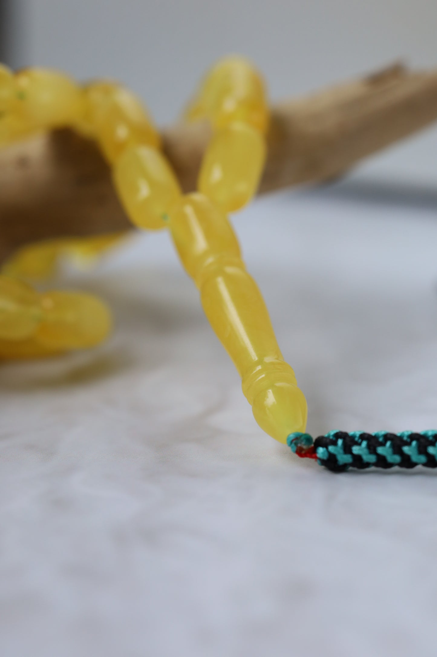 Honey Half-Half Amber Rosary – 45 Beads | Lightweight Daily Piece