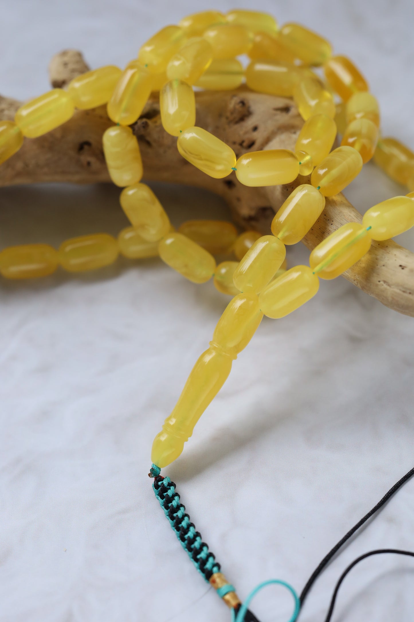 Honey Half-Half Amber Rosary – 45 Beads | Lightweight Daily Piece