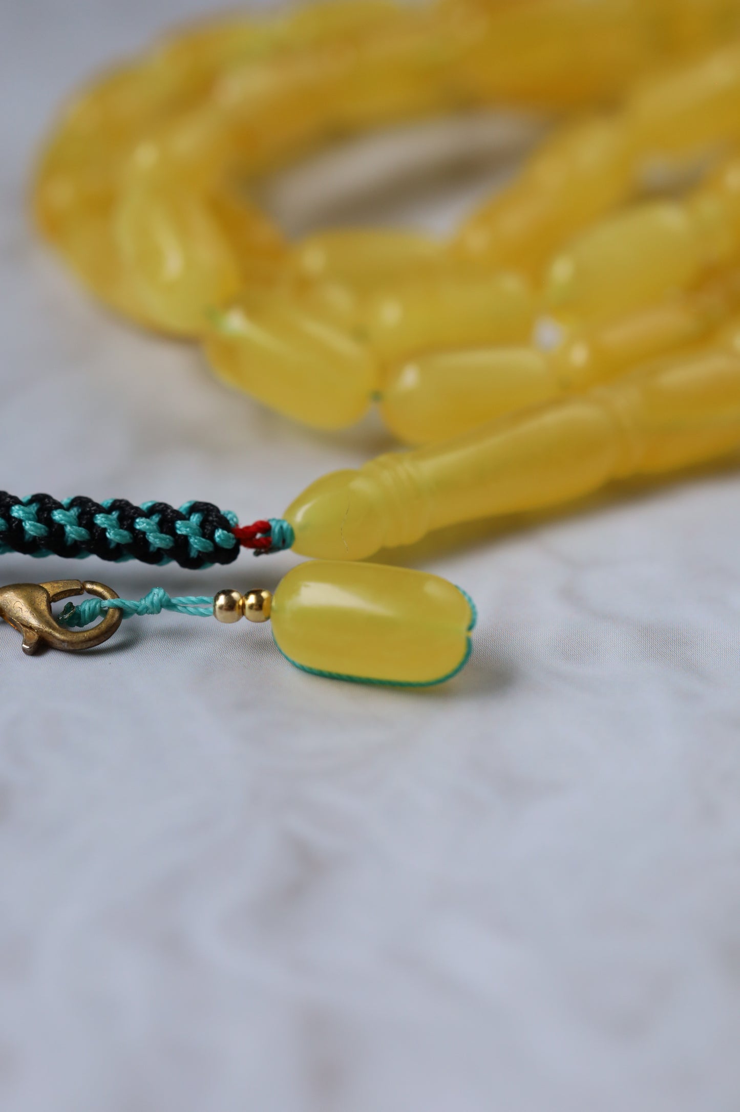 Honey Half-Half Amber Rosary – 45 Beads | Lightweight Daily Piece