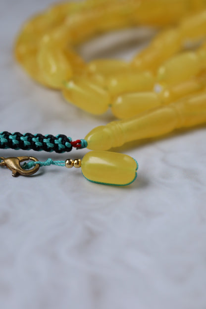 Honey Half-Half Amber Rosary – 45 Beads | Lightweight Daily Piece