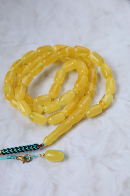 Honey Half-Half Amber Rosary – 45 Beads | Lightweight Daily Piece