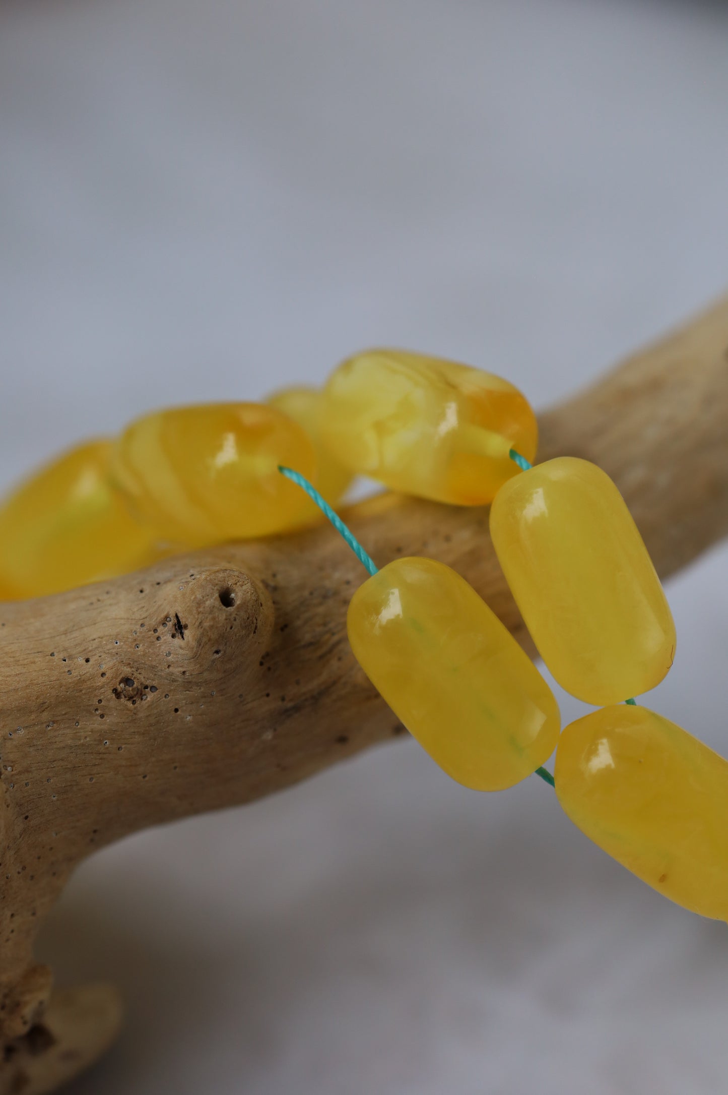 Honey Half-Half Amber Rosary – 45 Beads | Lightweight Daily Piece