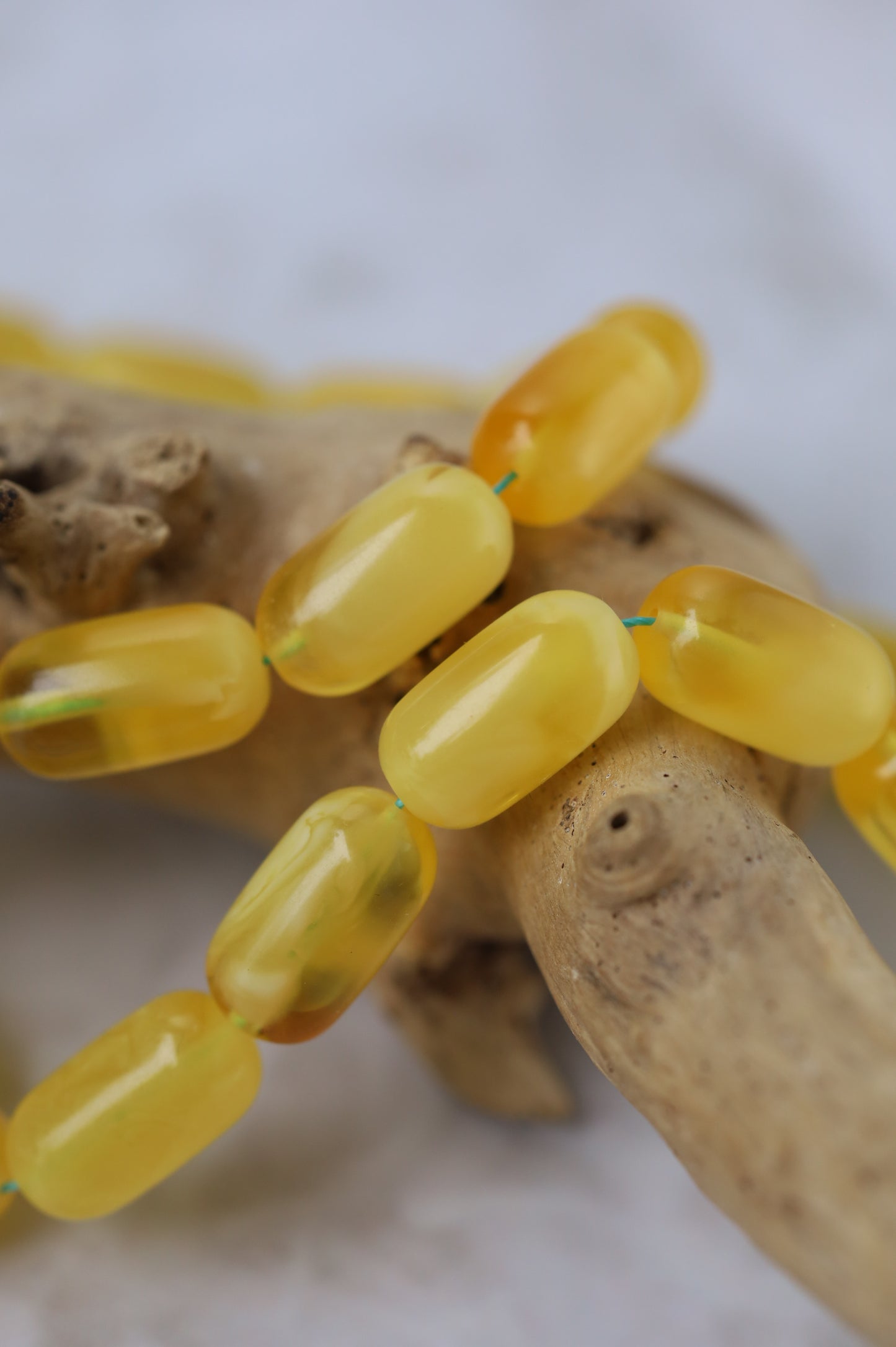 Honey Half-Half Amber Rosary – 45 Beads | Lightweight Daily Piece