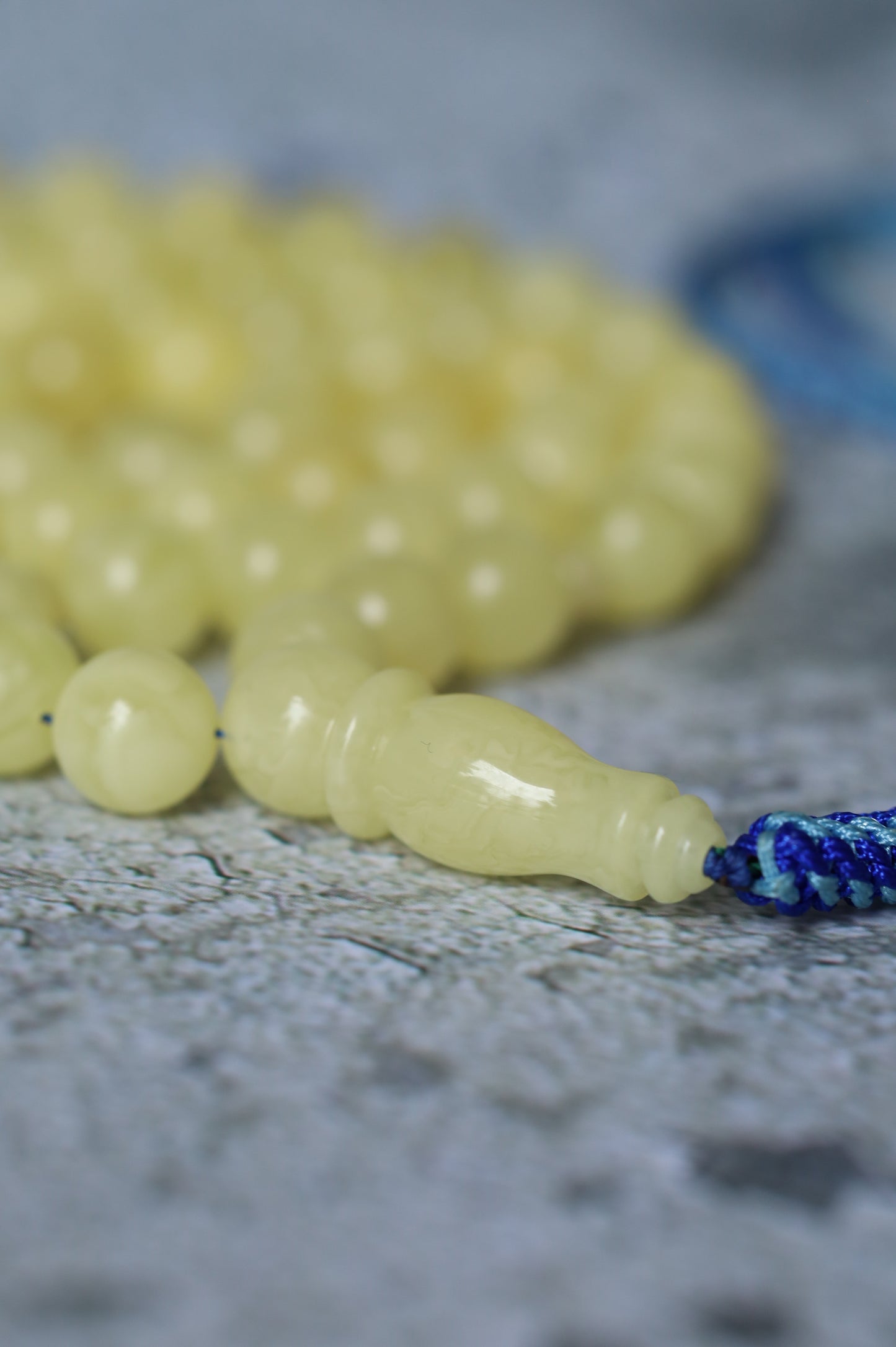 Milk Amber Rosary – 66 Beads | Freshly Crafted Daily Piece