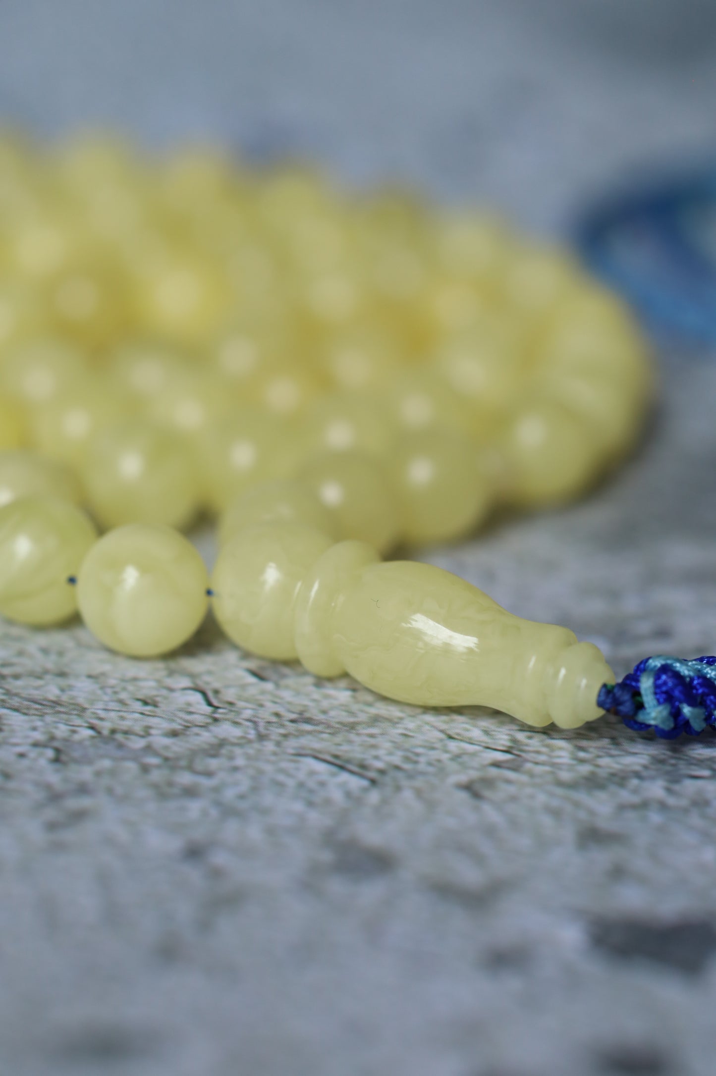 Milk Amber Rosary – 66 Beads | Freshly Crafted Daily Piece