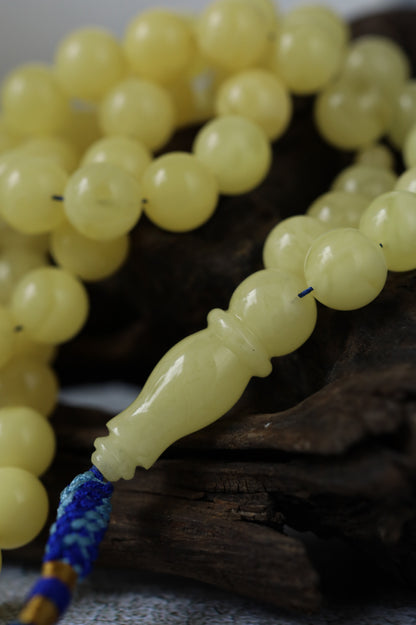 Milk Amber Rosary – 66 Beads | Freshly Crafted Daily Piece