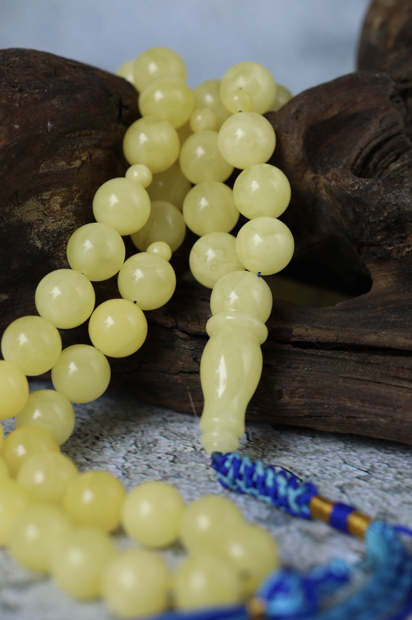 Milk Amber Rosary – 66 Beads | Freshly Crafted Daily Piece