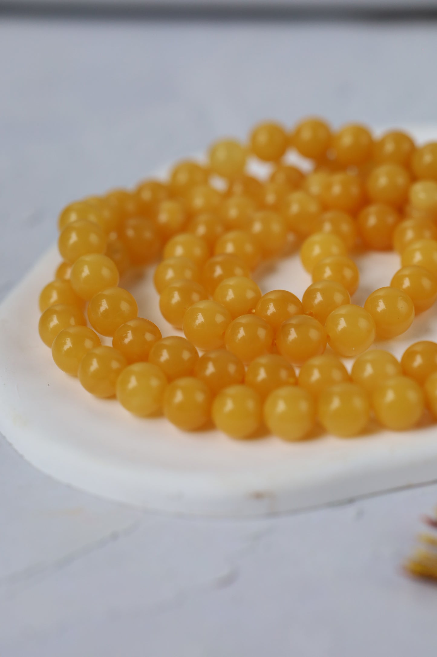 Aged Butterscotch Amber Rosary – 99 Beads | Lightweight Everyday Piece