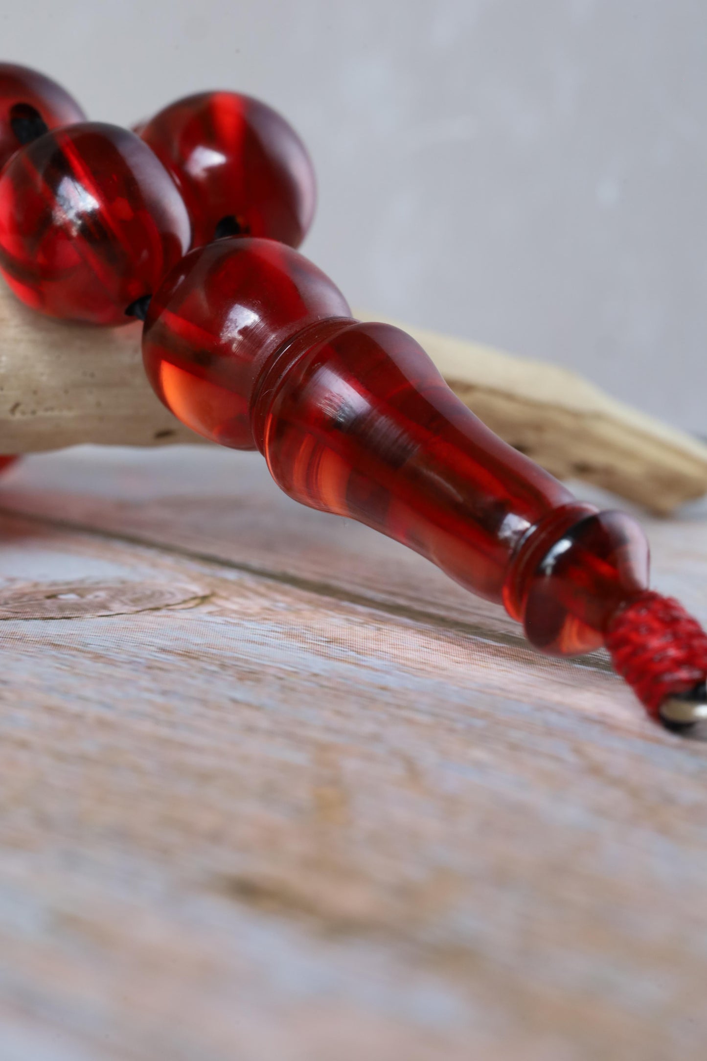 Antique "Cherry Amber" Faturan Misbah - 33 Beads