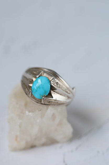 Neyshabur Turquoise Ring – 925 Silver