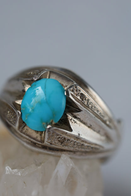 Neyshabur Turquoise Ring – 925 Silver