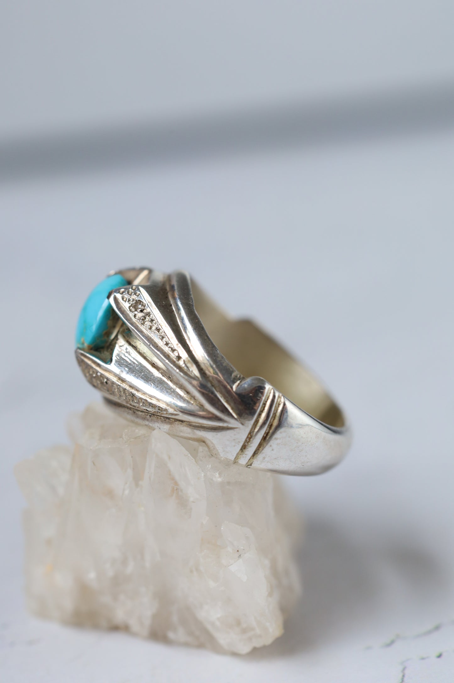 Neyshabur Turquoise Ring – 925 Silver