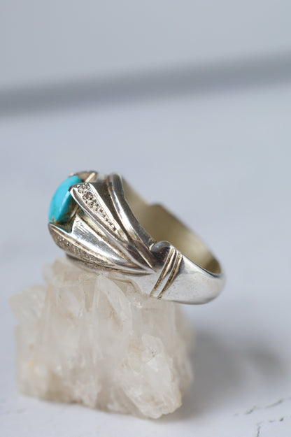 Neyshabur Turquoise Ring – 925 Silver