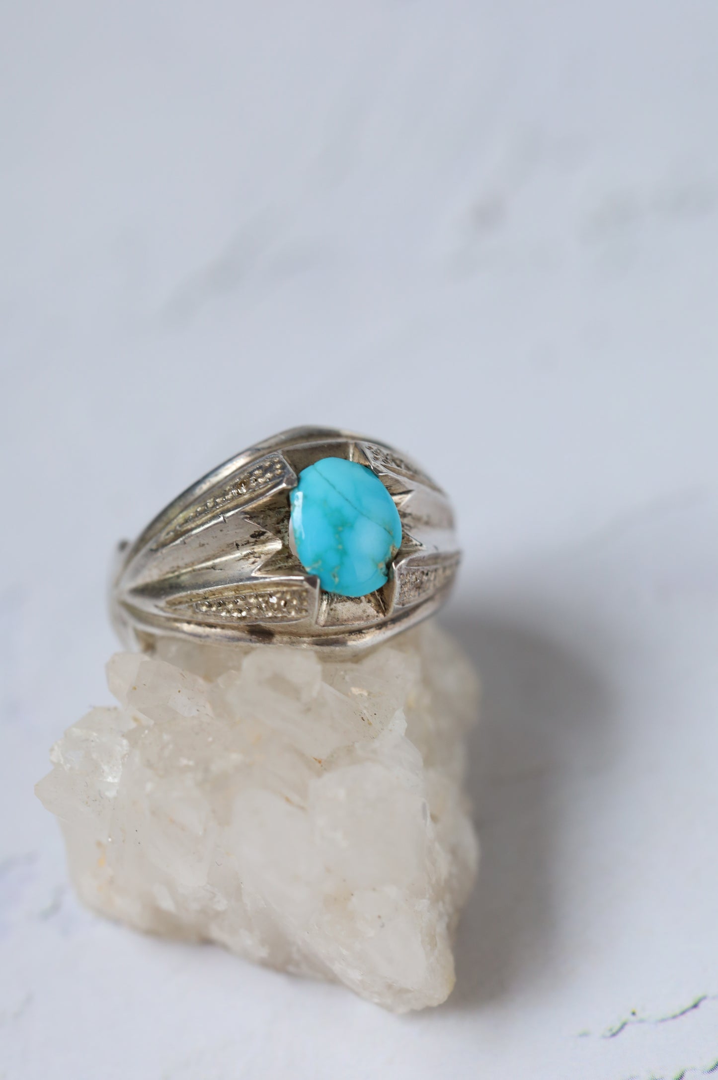Neyshabur Turquoise Ring – 925 Silver
