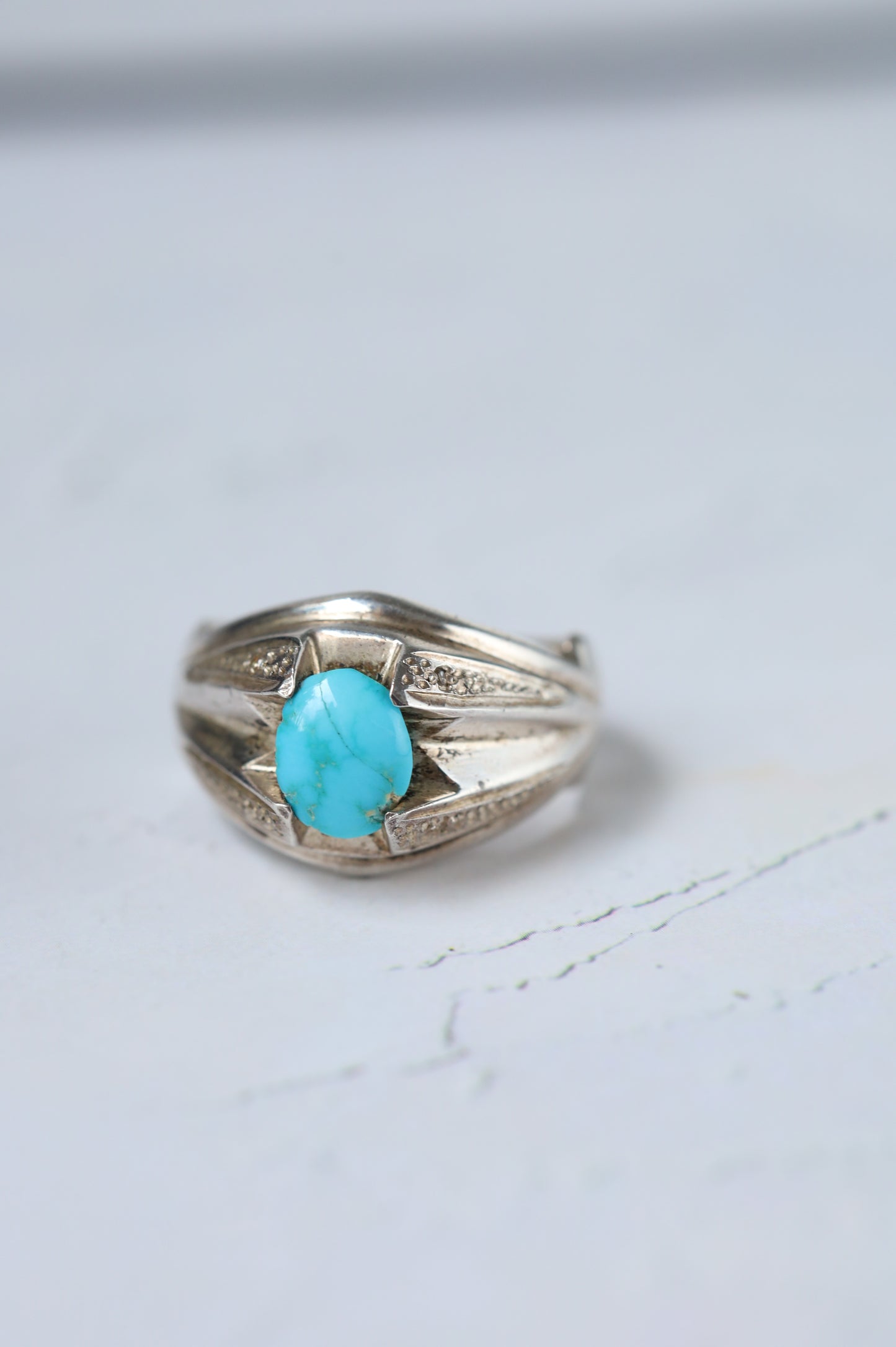 Neyshabur Turquoise Ring – 925 Silver