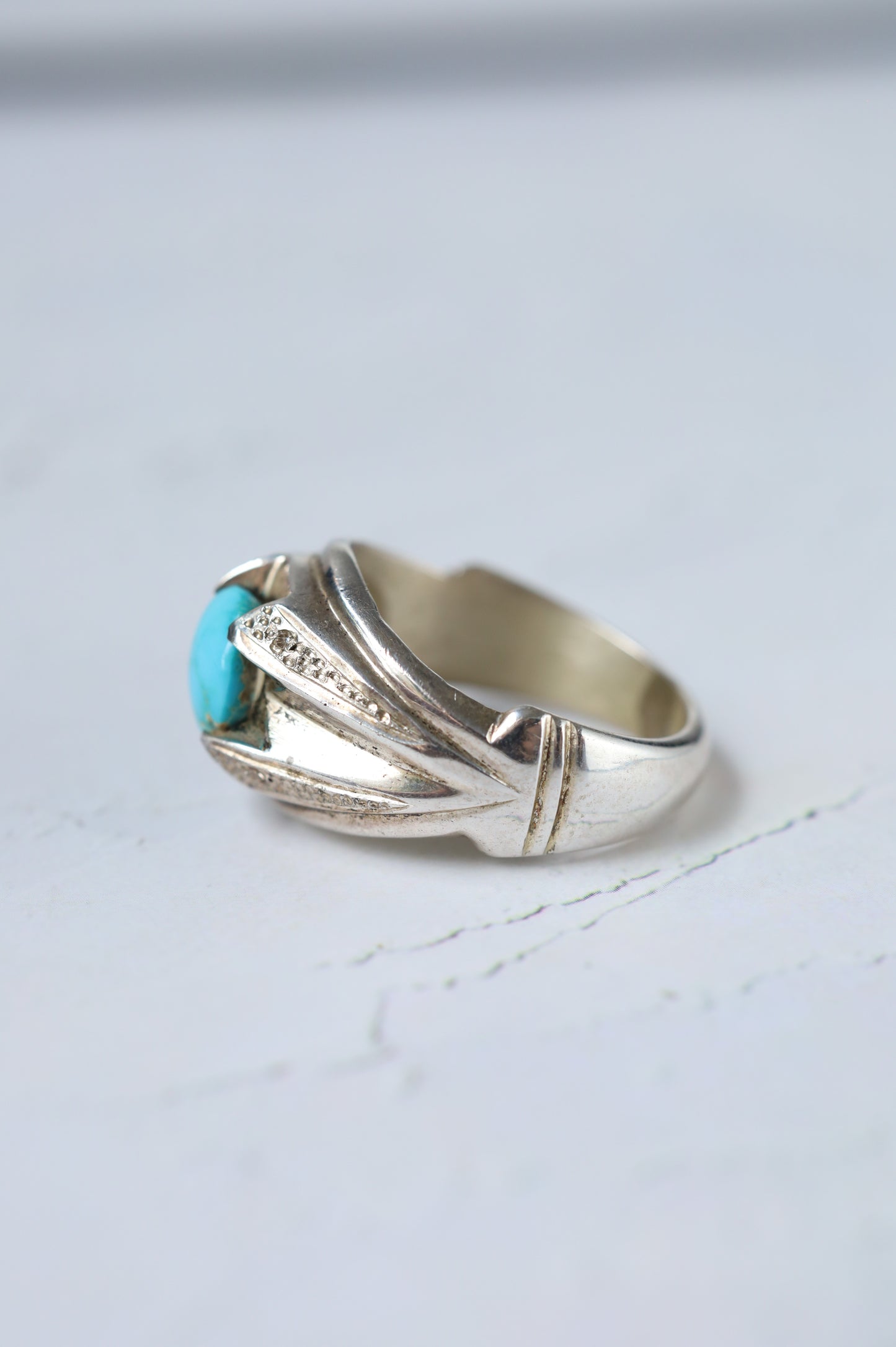 Neyshabur Turquoise Ring – 925 Silver