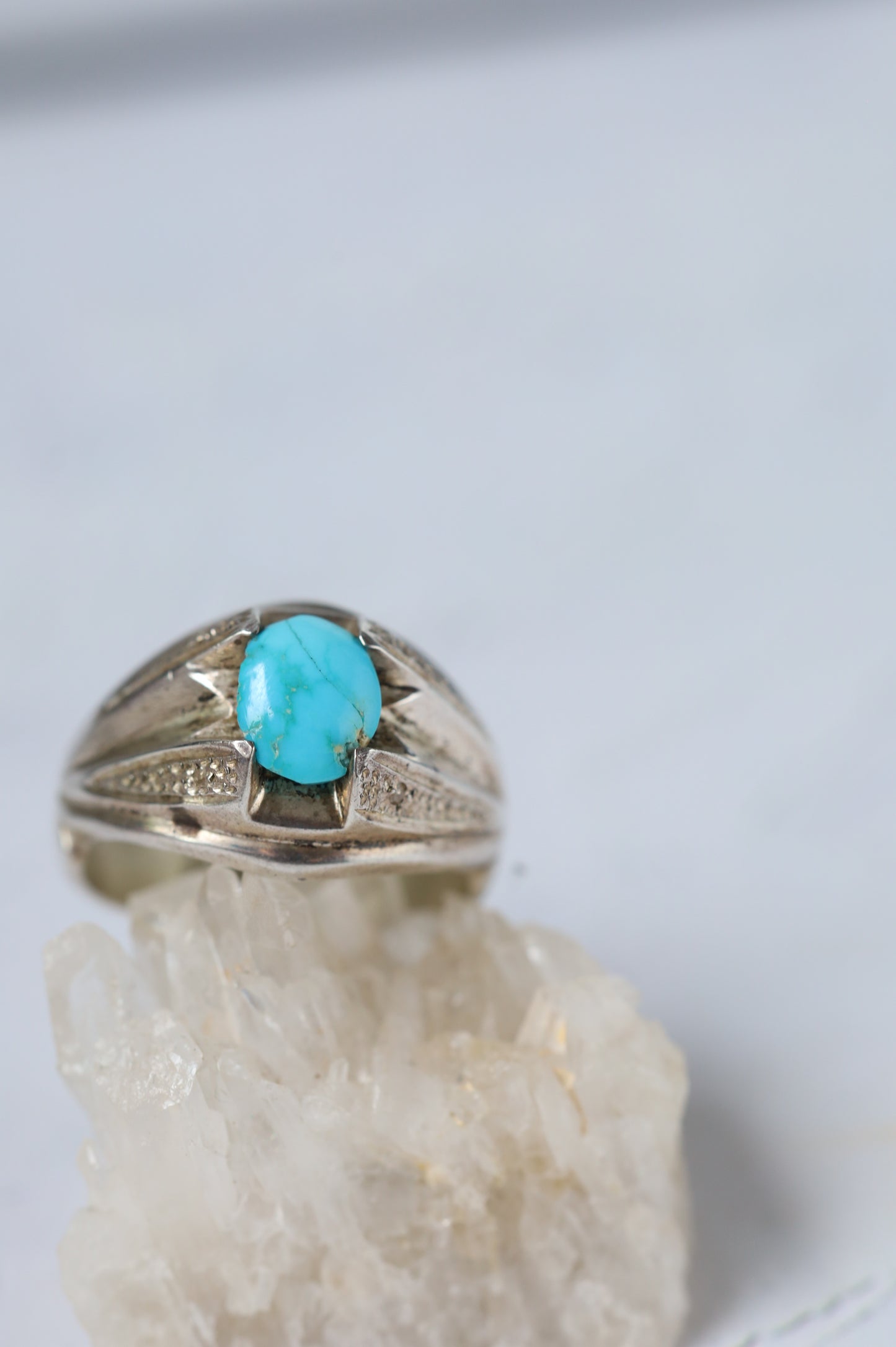 Neyshabur Turquoise Ring – 925 Silver