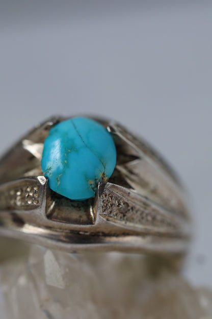 Neyshabur Turquoise Ring – 925 Silver