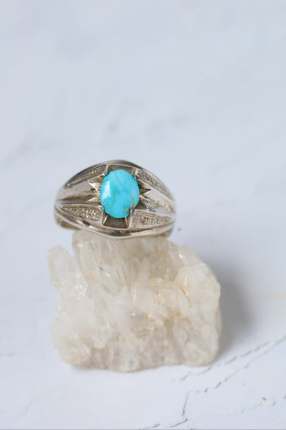 Neyshabur Turquoise Ring – 925 Silver