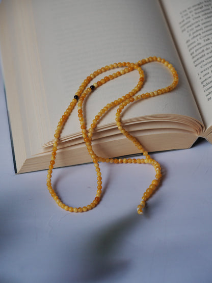 Micro Butterscotch / Honey Amber 200 beads Misbaha for Dhikr