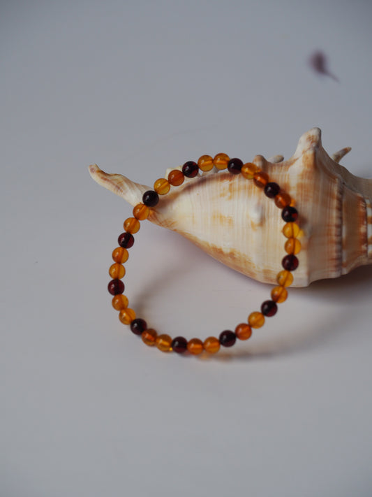 Multicolor Amber Mini Beaded Bracelet 5,5mm