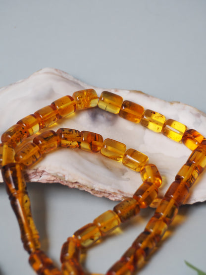Natural Raw Citron Barrel Shape Pocket Size Tasbih 33 Beads + 3 Spare