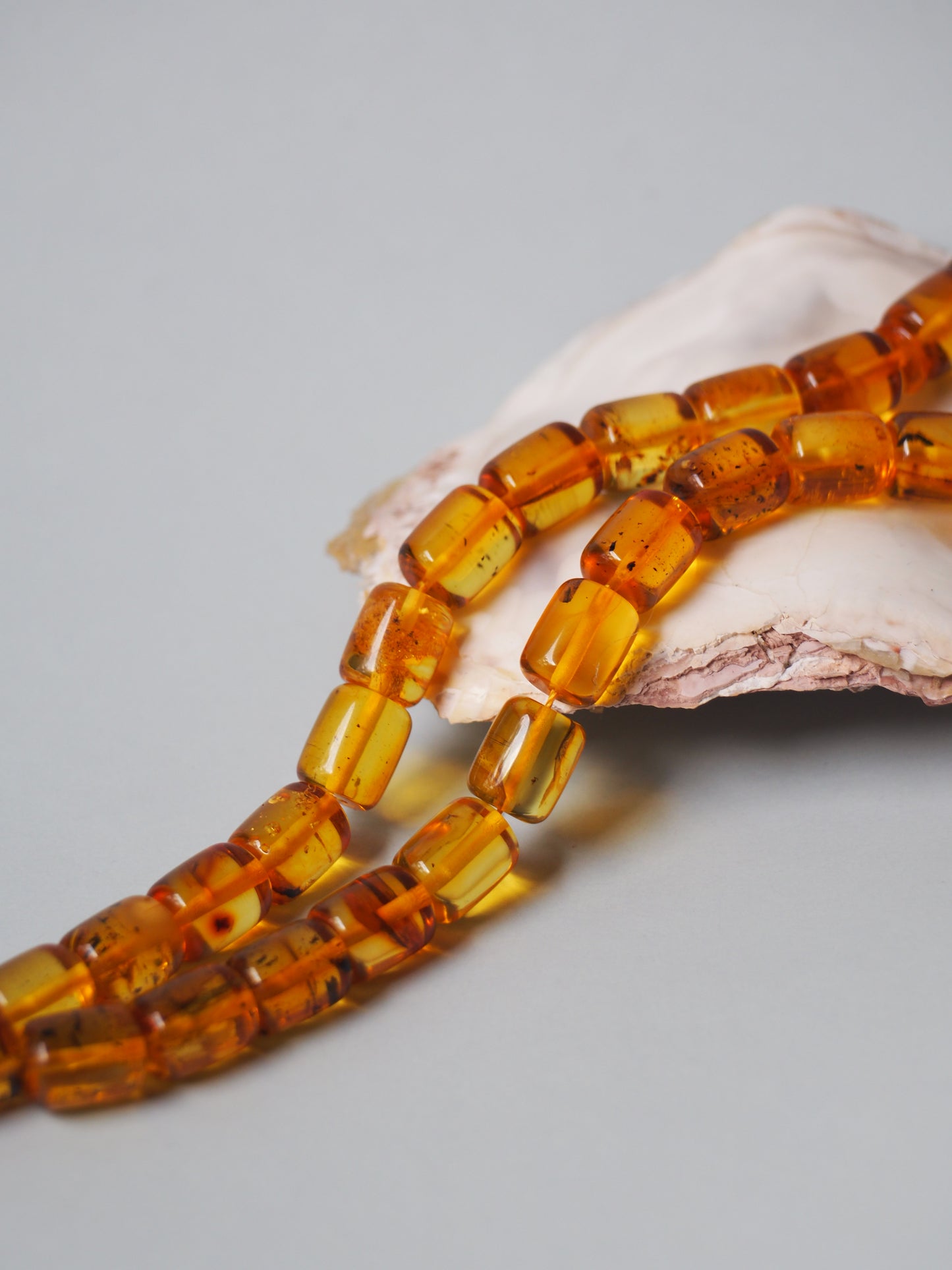 Natural Raw Citron Barrel Shape Pocket Size Tasbih 33 Beads + 3 Spare