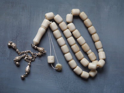 Galalith Rosary / Tasbih Ivory Color