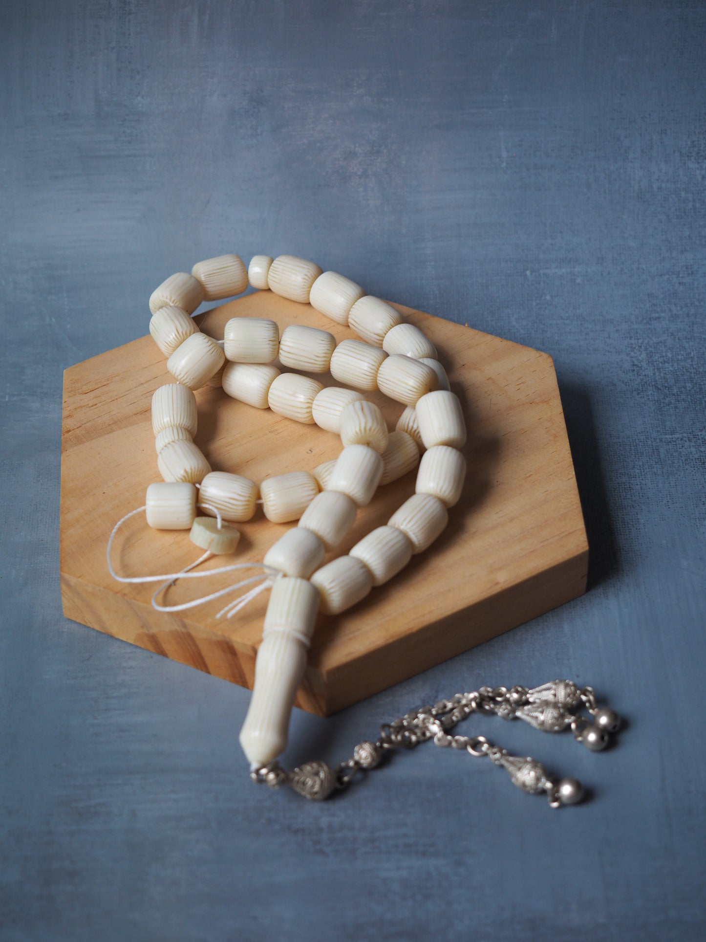 Galalith Rosary / Tasbih Ivory Color