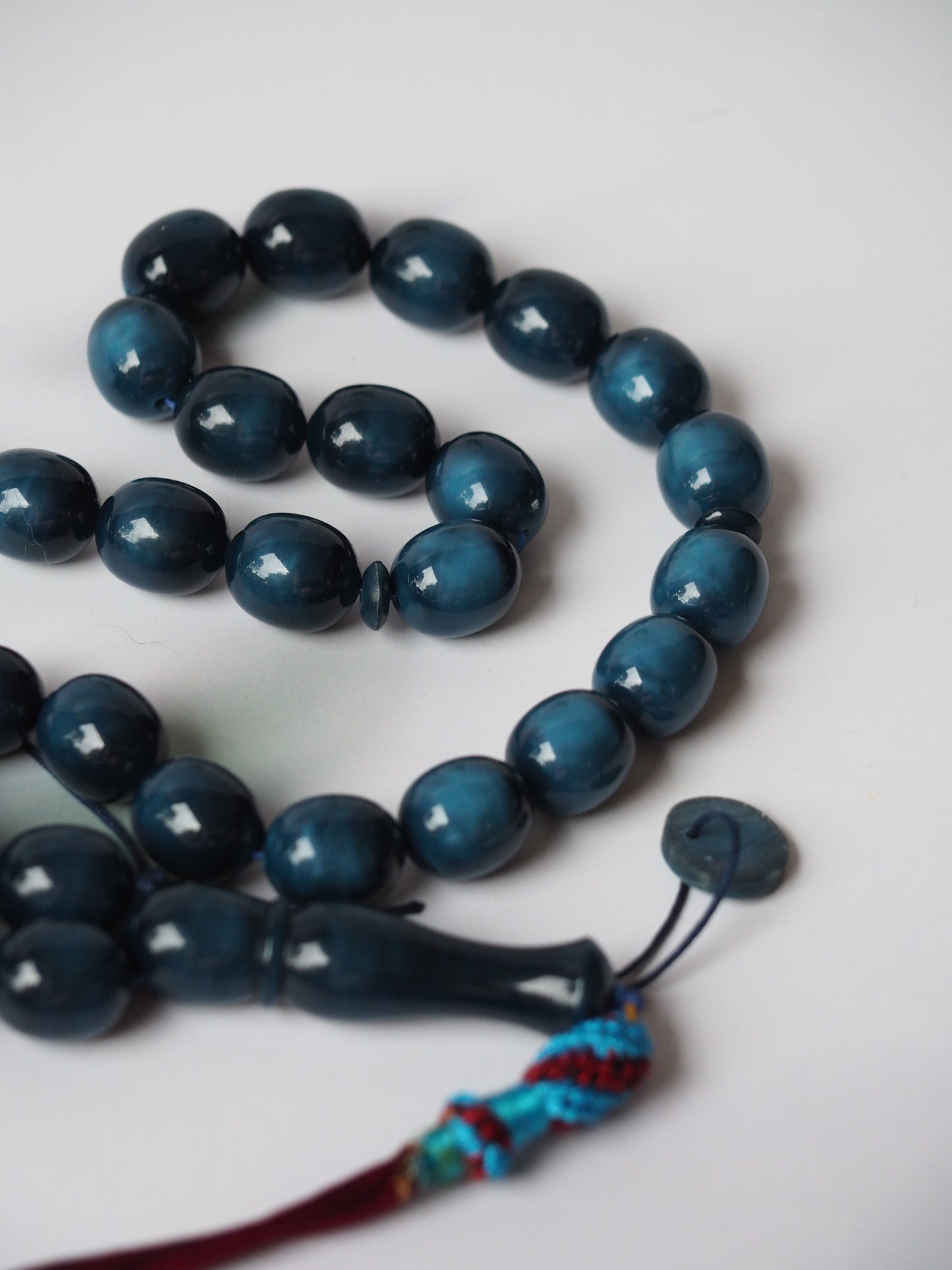 Teal Blue Dual Colour Bakelite Rosary