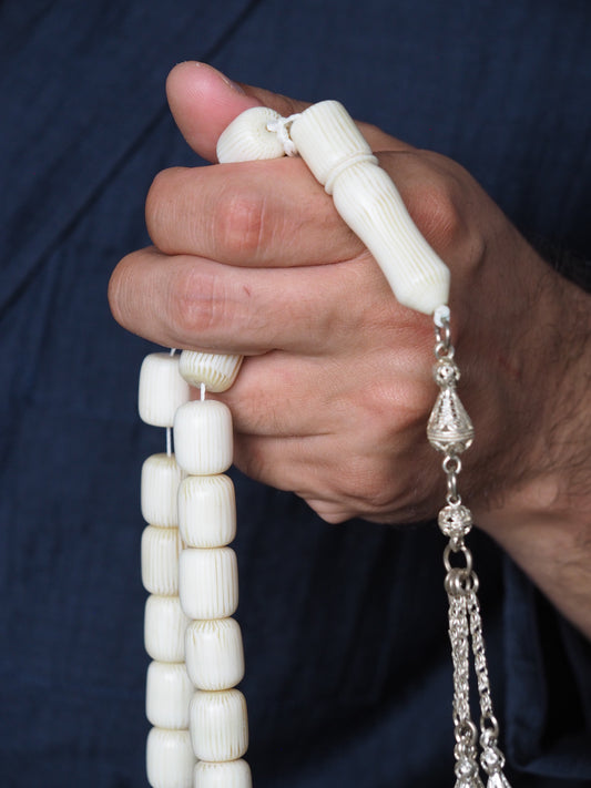 Galalith Rosary / Tasbih Ivory Color