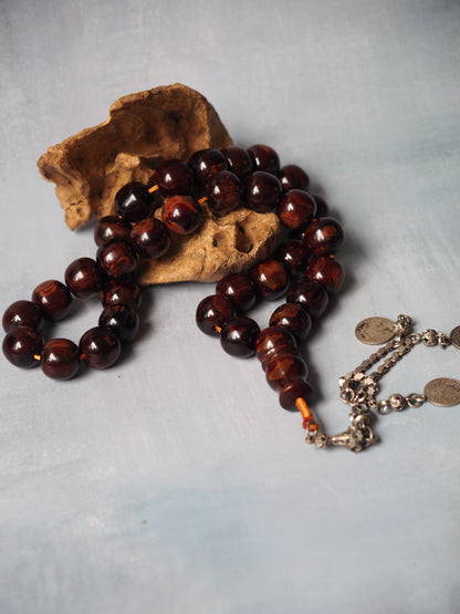 Brown Galaxy Bakelite Tasbih 33 Beads 99g